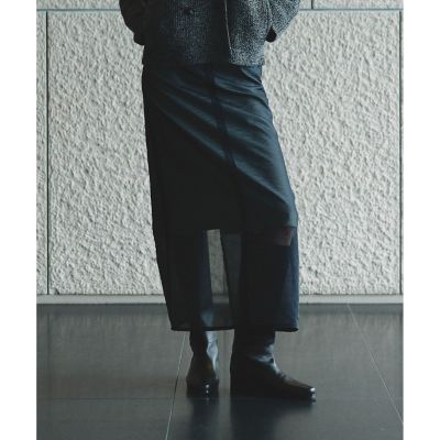 ☆美品☆ MAISON SPECIAL シアーレイヤードワッシャースカート シアーレイヤードワッシャースカート MAISON SPECIAL
