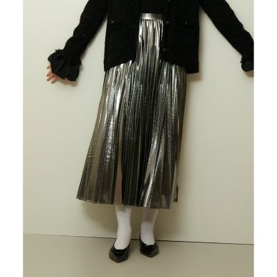 メタリック切替プリーツスカート | allureville (Women)/アルアバイル