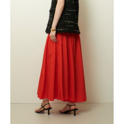 iirot ナイロンスカート SET］クロップドメッシュニット+ドローストリングナイロンカーゴ
