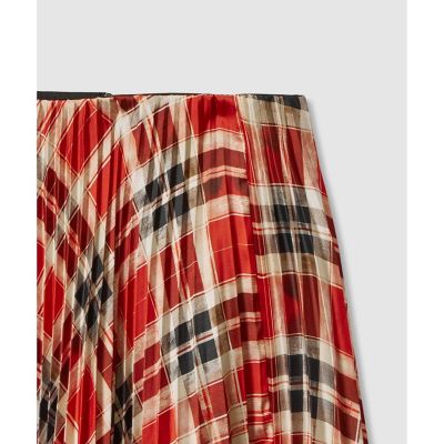 LISAチェックプリントプリーツスカート | allureville (Women