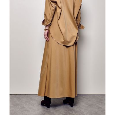 新品 フィブリル スウェード ナロースカート モカ キャメル 紺 フィブリルバイヤスナロースカート | allureville (Women