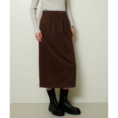 ＜allureville (Women)＞フェイクスエードスカート