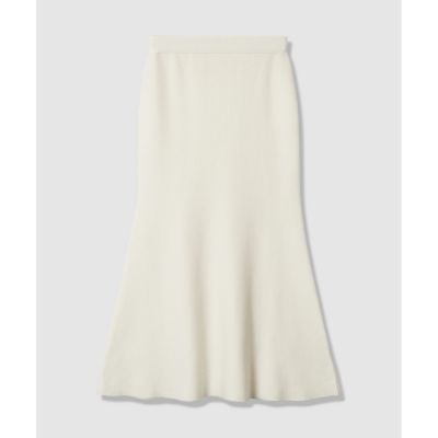 allureville (Women)/アルアバイル ウール混Wフェイスナローマーメイドスカート 02オフホワイト ロングスカート【三越伊勢丹/公式】