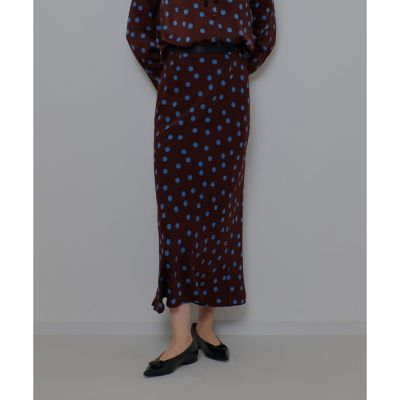 ＜allureville (Women)＞コインドットナロースカート