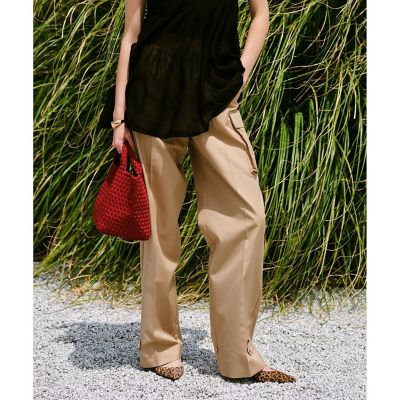 ＜allureville (Women)＞オーガニックコットンギャバカーゴパンツ
