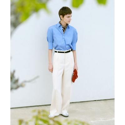 ＜allureville (Women)＞ダブルカバークロススラックスパンツ