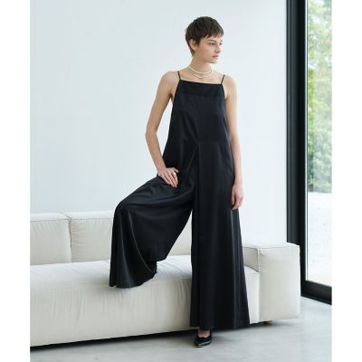 ＜allureville (Women)＞ドビークロスフレアオールインワン