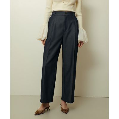 ＜allureville (Women)＞リジッドデニムライクパンツ