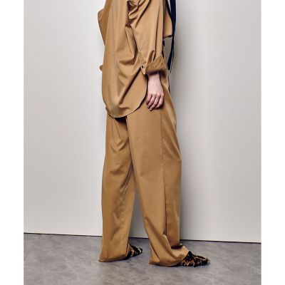 ☆美品☆aiiureville タックパンツ セットアップ対応可能】トロピカルアシメタックパンツ