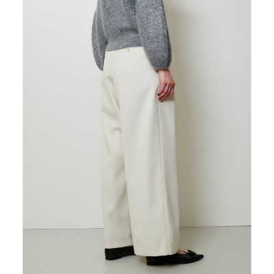ウール混サテンハイウエストパンツ | allureville (Women