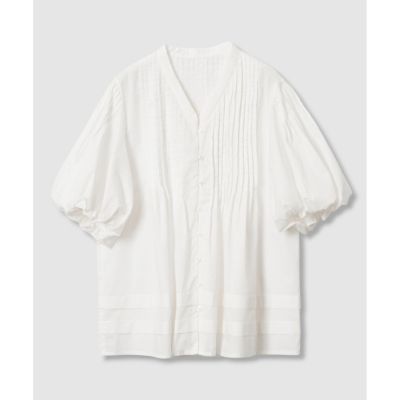 allureville (Women)/アルアバイル ピンタックデザインスリーブブラウス 01ホワイト トップス【三越伊勢丹/公式】