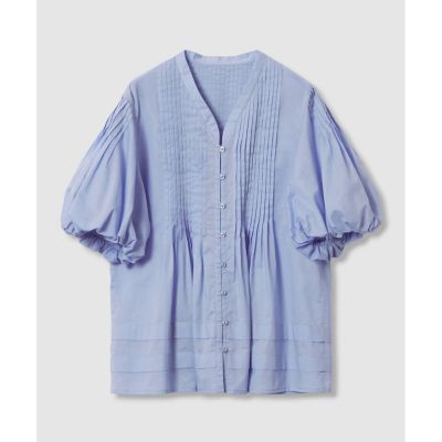 ＜allureville (Women)＞ピンタックデザインスリーブブラウス