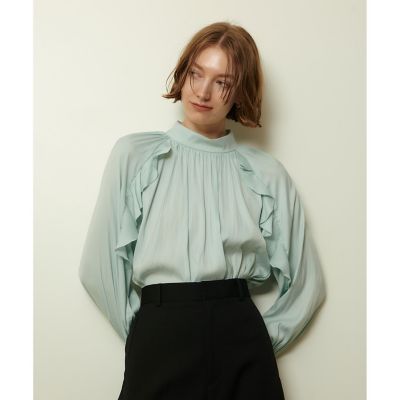 フリルスリーブブラウス | allureville (Women)/アルアバイル | 三越
