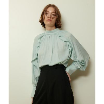 フリルスリーブブラウス | allureville (Women)/アルアバイル | 三越