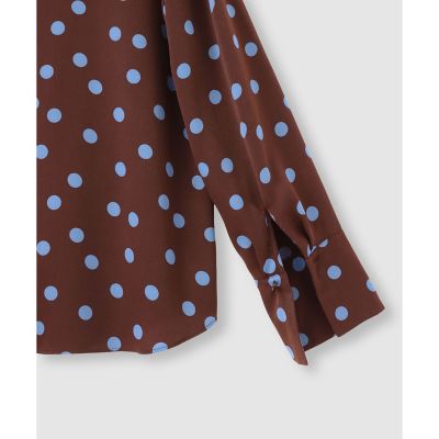 新品【allureville】ドット配色ナロータイブラウス ドット配色ナロータイブラウス | アルアバイル(allureville) | マルイ