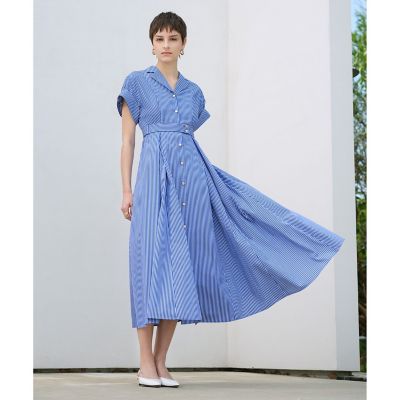 ＜allureville (Women)＞ストライプドレス