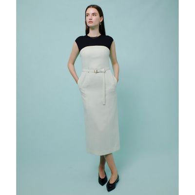 コンパクトツイルカットコンビワンピース | allureville (Women