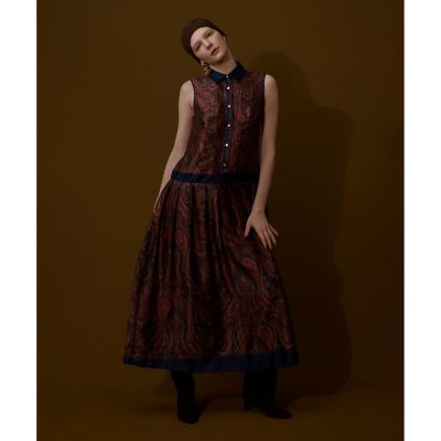 OFFICINAペイズリープリントワンピース | allureville (Women