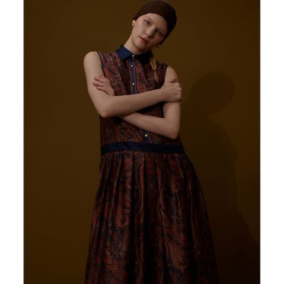 HKペイズリープリントワンピース HKペイズリープリントワンピース