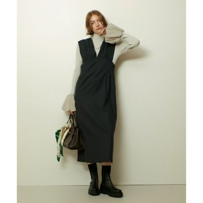 ＜allureville (Women)＞サイドタックジャンスカワンピース