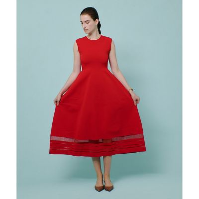 【現行品✨】allureville ウエストマークリブワンピース　バルーン　黒 ◇ウエストマークリブワンピース|allureville OFFICIAL SITE