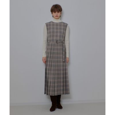 サイドスリットプリーツロングワンピース | allureville (Women