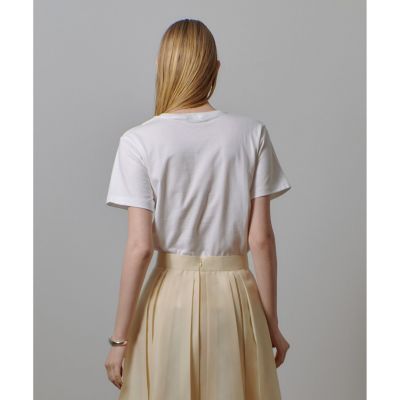 allureville / アルアバイル モノトーンフォトグラフT メタリックレイヤードロゴTシャツ | allureville (Women