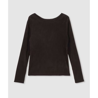 ＜allureville (Women)＞シアーストライプロンＴ