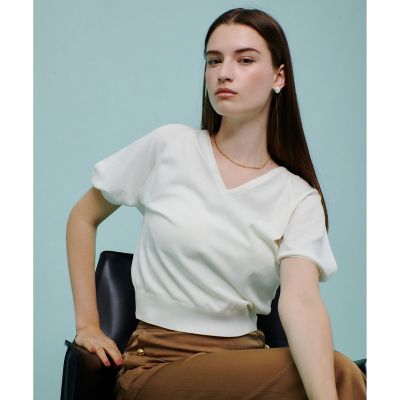 ＜allureville (Women)＞ハイツイストヤーンプルオーバー