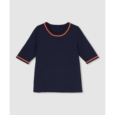 極美品 23SS マルティニーク 異素材プルオーバー 定価3.5万 美シルエット 異素材 切替 プルオーバー 2024AW 新作 秋／レディース