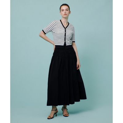 極美品　アルアバイル　ルルウィルビー グラデーションケーブルプルオーバー LOULOU WILLOUGHBY】レースドッキングプルオーバー