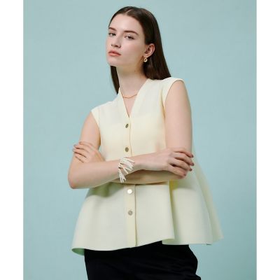 ＜allureville (Women)＞ペプラムジレ