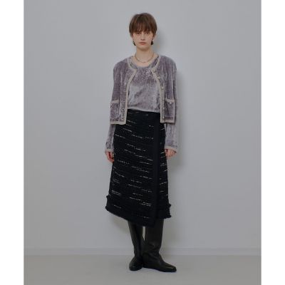 ベロアニットジャケット | allureville (Women)/アルアバイル | 三越