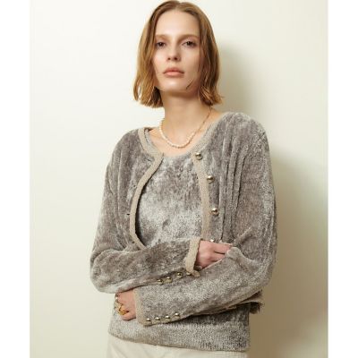 ベロアニットジャケット | allureville (Women)/アルアバイル | 三越