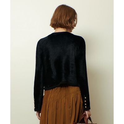 ベロアニットジャケット | allureville (Women)/アルアバイル | 三越