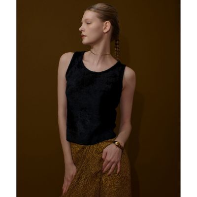 ＜allureville (Women)＞ベロアタンクプルオーバー
