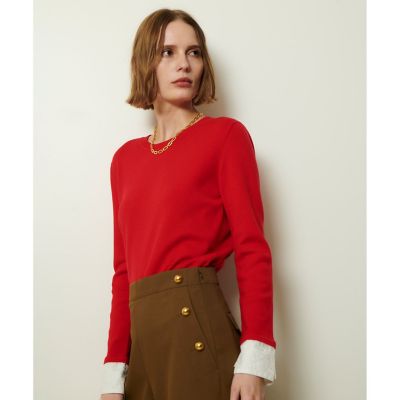 レースカフスドッキングプルオーバー | allureville (Women