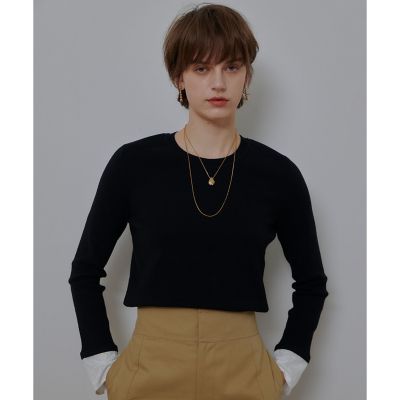 【未使用】2024✨️完売品 アルアバイル カフス ドッキング プルオーバー 黒 レースカフスドッキングプルオーバー | allureville (Women