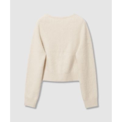 カシミヤブレンドファー加工カーディガン | allureville (Women