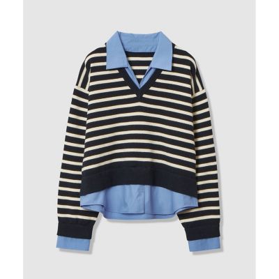 フェイクレイヤードスキッパープルオーバー | allureville (Women