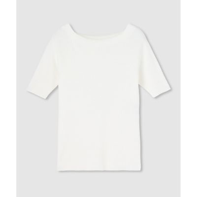 ＜allureville (Women)＞◇　２ＷＡＹ　ネック５分袖プルオーバー