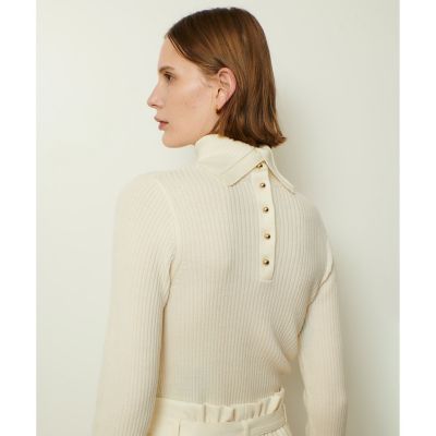 ＜allureville (Women)＞２ＷＡＹネックリブタートル