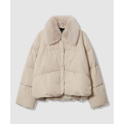 ファーカラーショートダウンコート | allureville (Women
