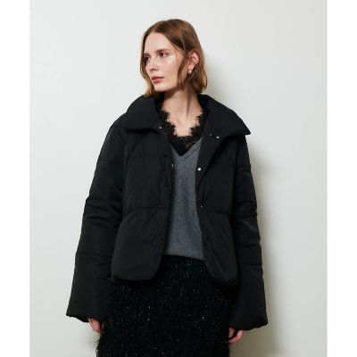 ファーカラーショートダウンコート | allureville (Women