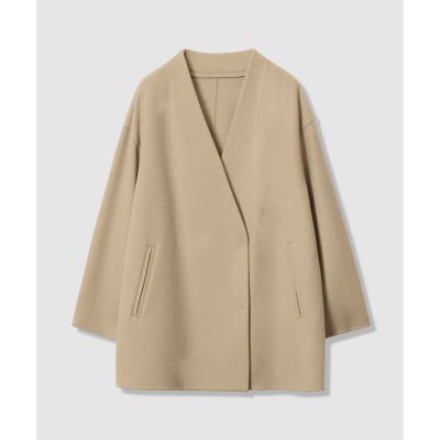 ロペ　カシミヤ混　リバー仕立て　ラップコート カシミヤ混リバー仕立てラップコート ロペ（ROPE'）