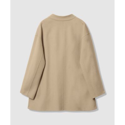 カシミヤ混リバーミドルラップコート | allureville (Women