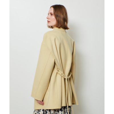 カシミヤ混リバーミドルラップコート | allureville (Women