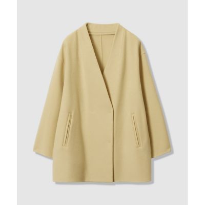 カシミヤ混リバーミドルラップコート | allureville (Women