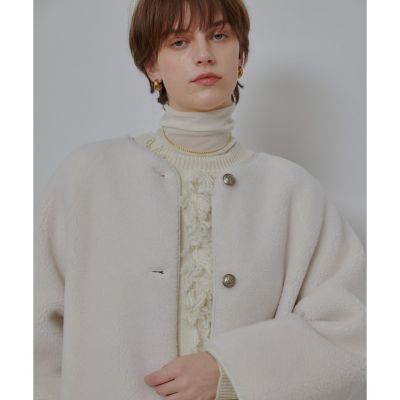 ツーブロッキングボアコート | allureville (Women)/アルアバイル