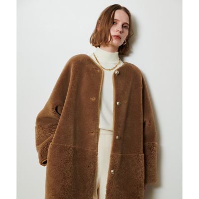 ツーブロッキングボアコート | allureville (Women)/アルアバイル